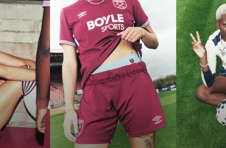 Three West Ham players modelling Modibodi products