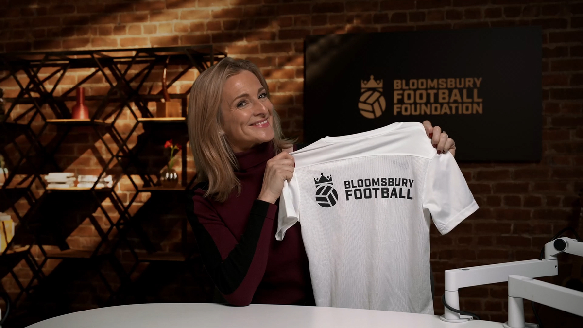 Gabby Logan becomes an ambassador for the Bloomsbury Football Foundation