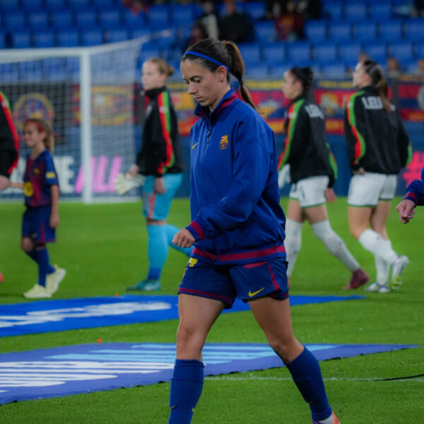Photo during the UWCL match between FC Barcelona Femeni and OH Leuven at Estadi Johan Cruyff, Barcelona