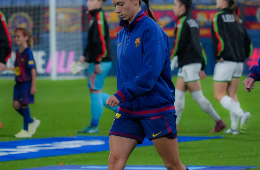 Photo during the UWCL match between FC Barcelona Femeni and OH Leuven at Estadi Johan Cruyff, Barcelona