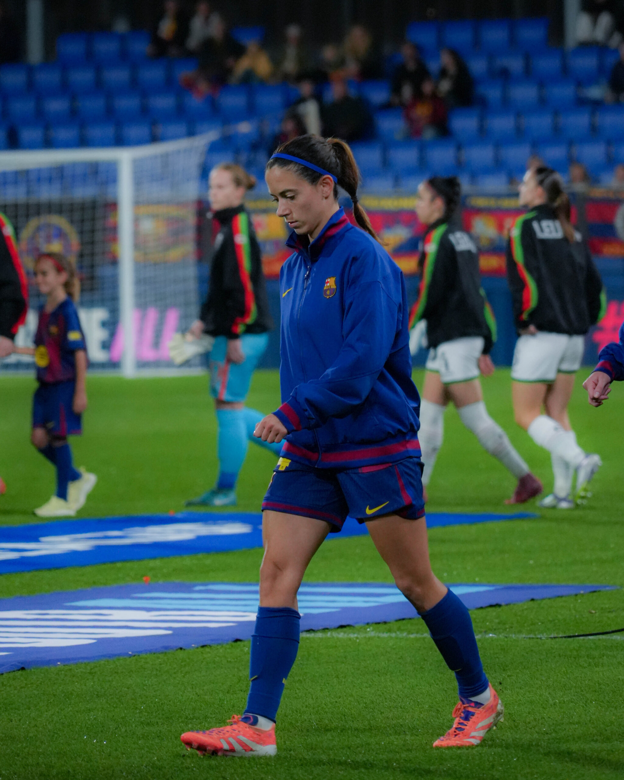 Photo during the UWCL match between FC Barcelona Femeni and OH Leuven at Estadi Johan Cruyff, Barcelona