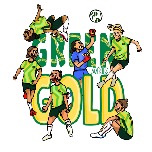 AFTA Studios launch green and gold design in celebration of the Matildas ahead of the Asian Cup